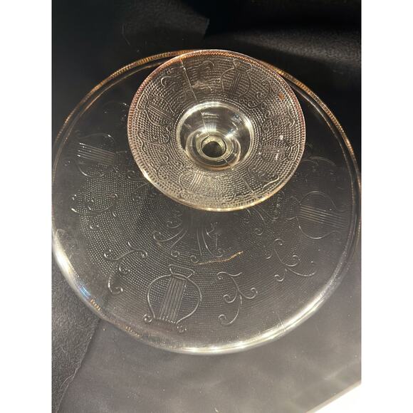 Vintage Glass Cake Plate - Picture 7 of 11